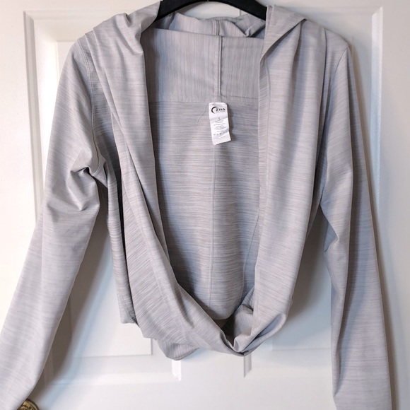 Zyia Haze Yoga Shawl Silver Spacedye - Picture 6 of 11